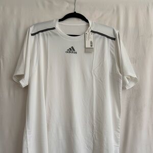 Adidas Men's White and Gray Short Sleeve Tee NWT